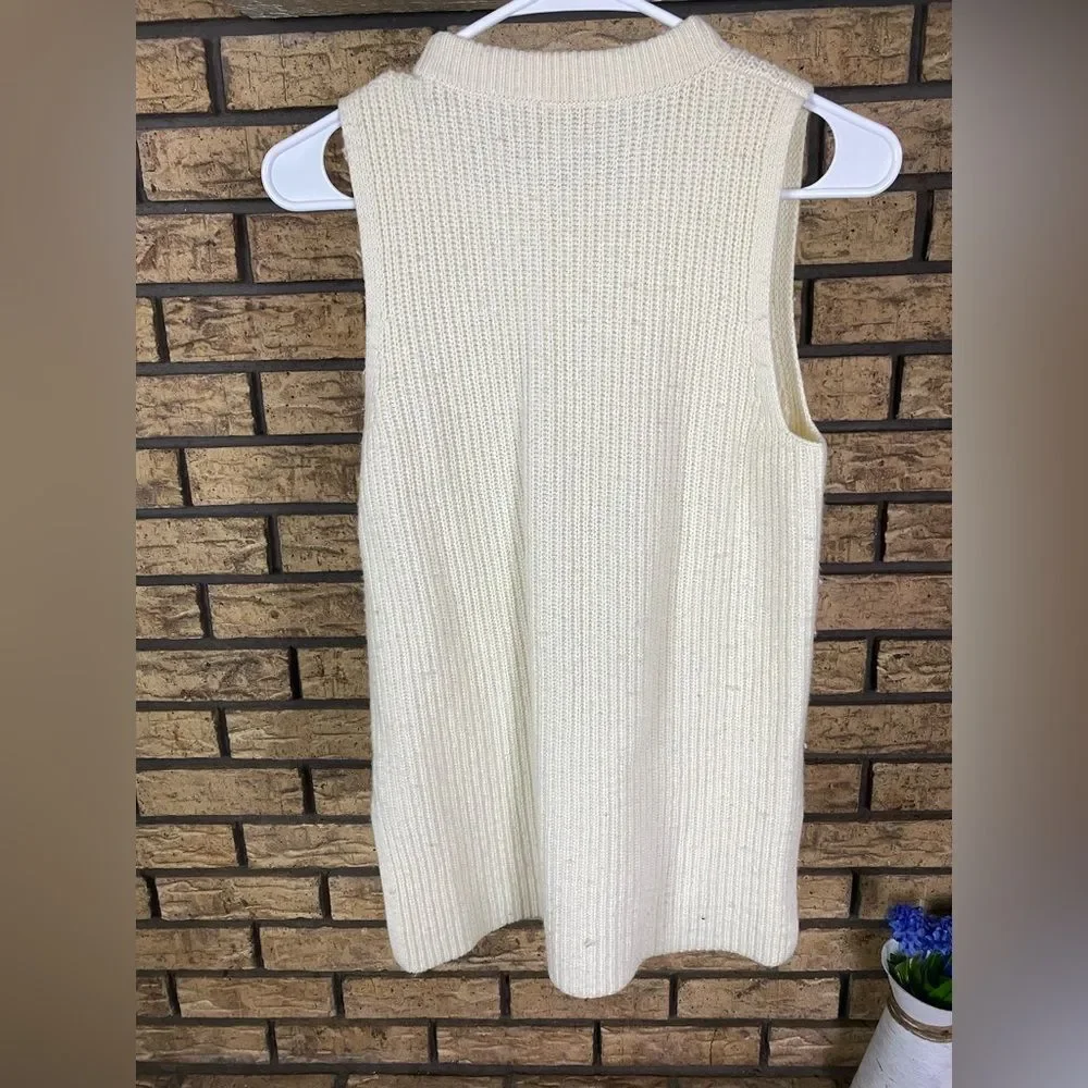 J. Crew merino wool blend sleeveless‎ sweater
